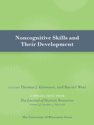 cover image of Noncognitive Skills and Their Development